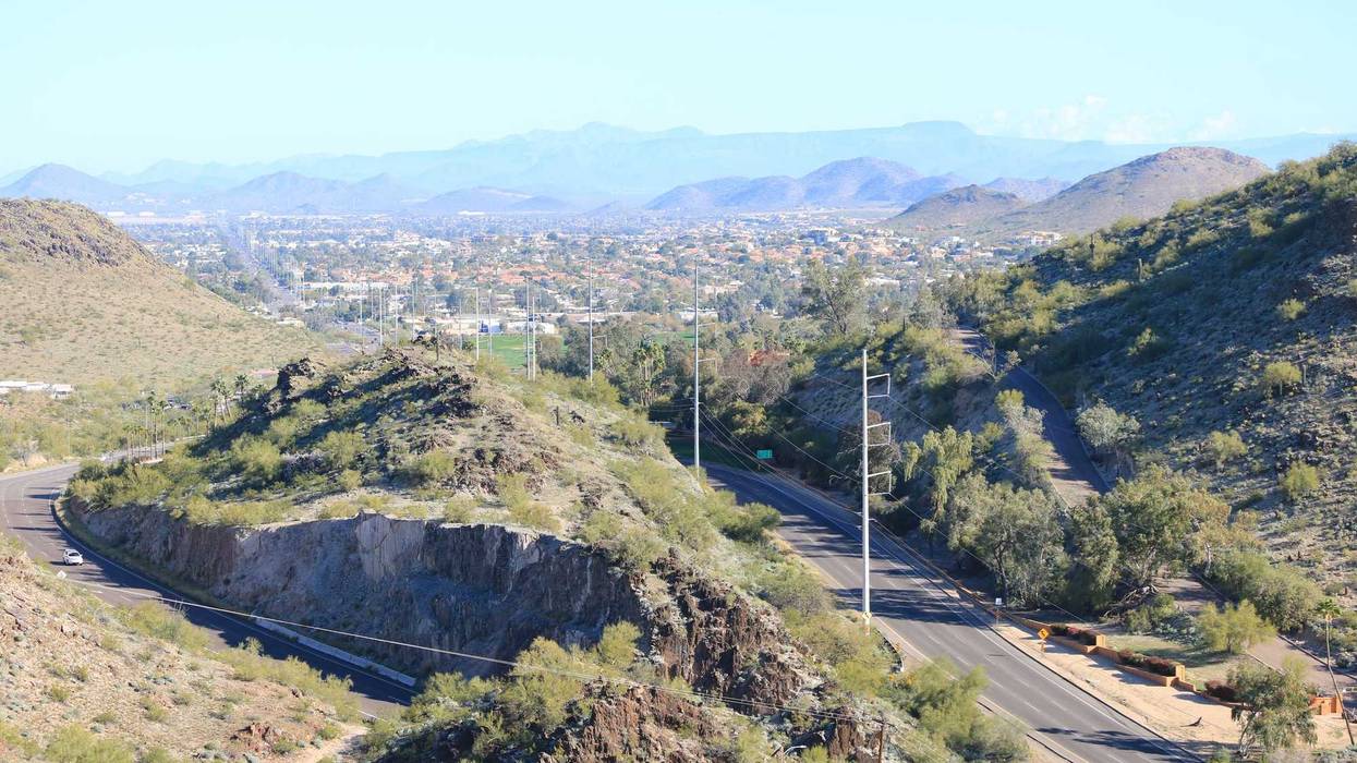 Moon Valley neighborhood in the northern part of Phoenix near Tapatio Cliffs, Arizona