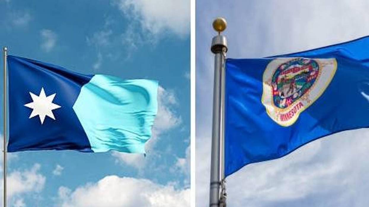 Why are more Minnesota cities formally opting to fly the 1983 state flag instead of the new, official flag?