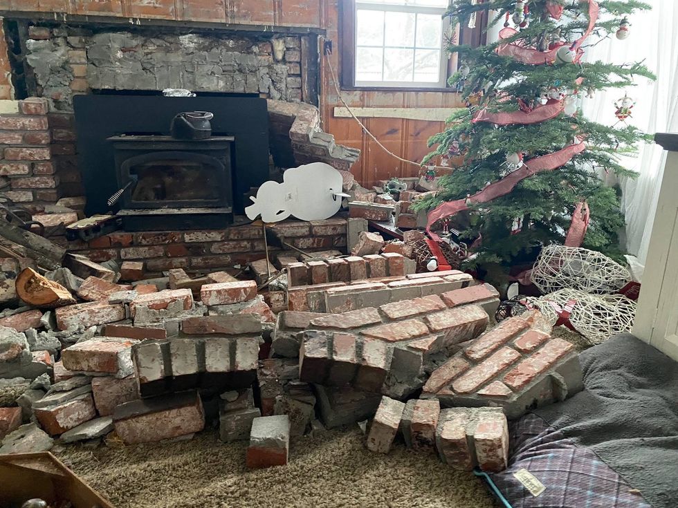 More than a dozen homes were red tagged, meaning they are not safe to be inside.