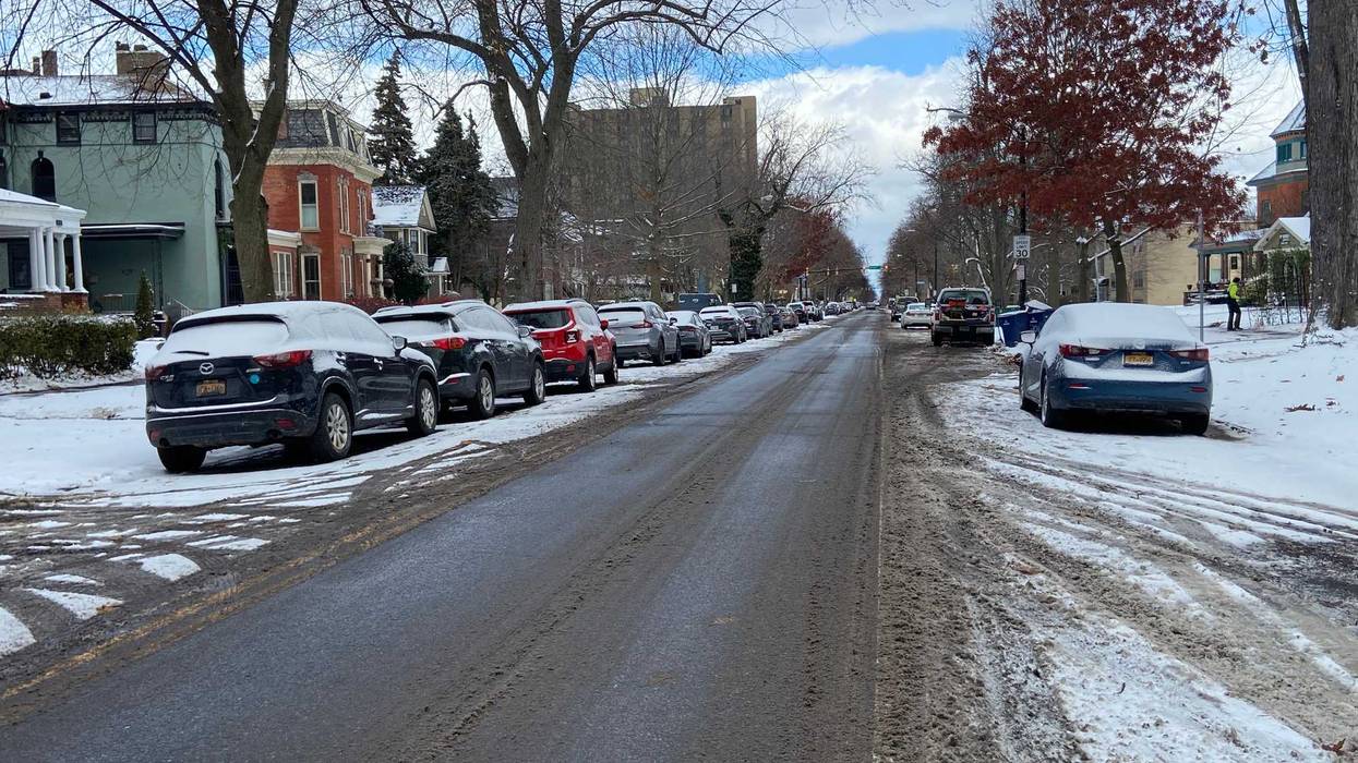 Most Buffalo streets were plowed by mid-morning Thursday.