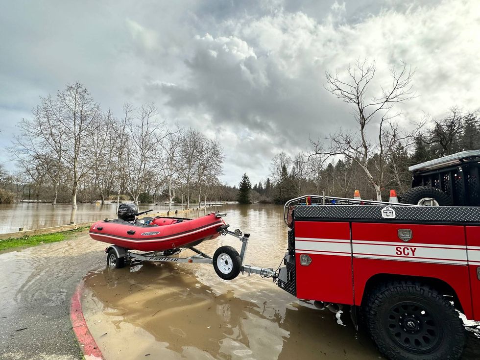 Most of the rescues the crews have been doing are helping drivers that have driven into the flooded areas.
