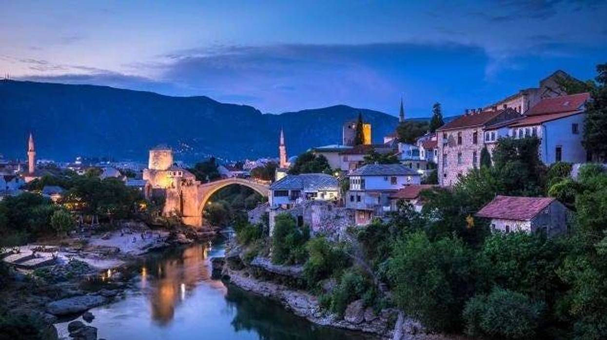 Mostar is home to the famous Stari Most bridge.