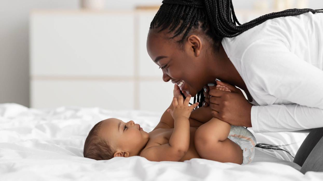 Mother and baby bonding.