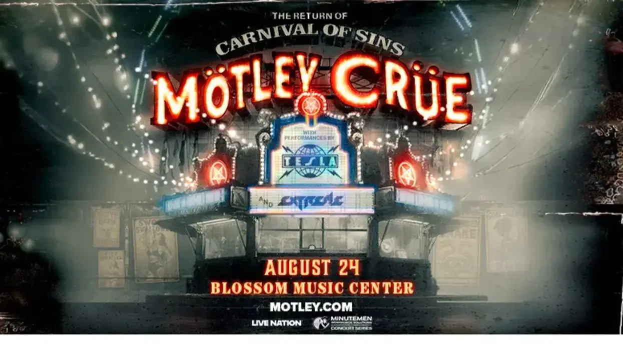 Mötley Crüe 'Carnival of Sins' with Tesla, Extreme. Aug 24, Blossom Music Center.