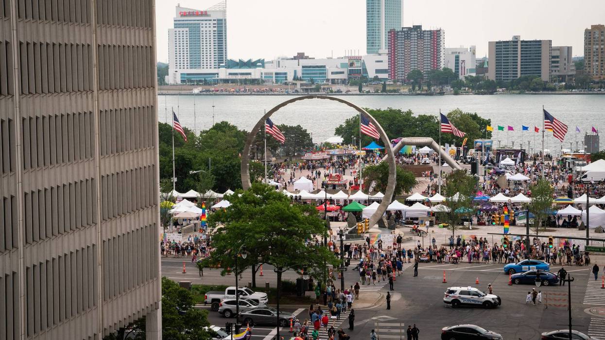 Motor City Pride festival at Hart Plaza