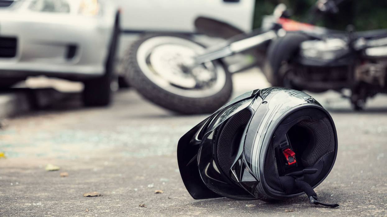 Motorcycle crash
