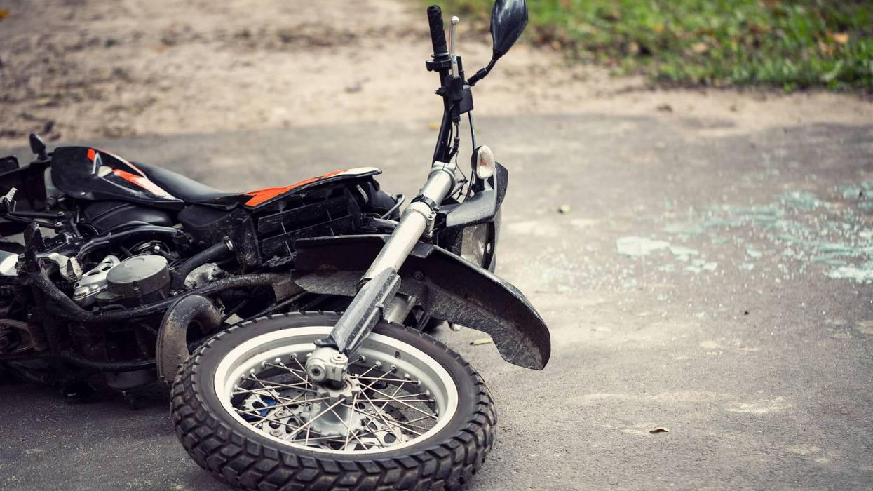 Motorcycle crash
