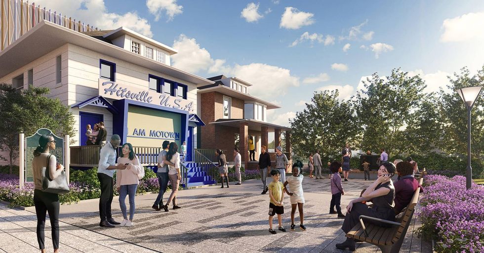 Motown Museum Plaza rendering