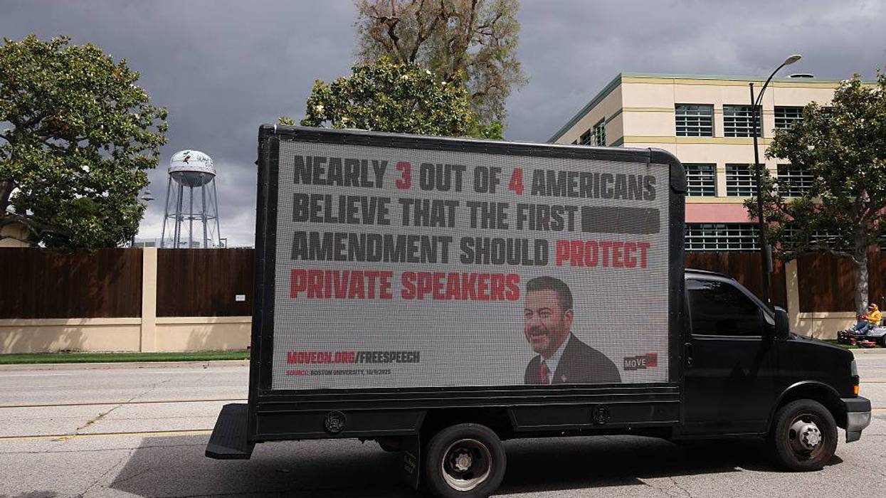 MoveOn Mobile Billboard Circles Disney Headquarters Urging New Disney CEO To Protect Free Speech, Stand Firm Against FCC Censorship