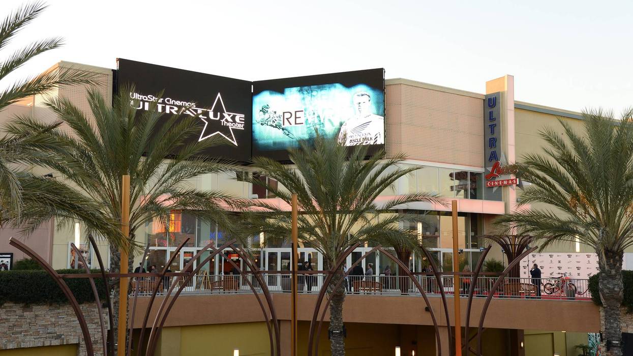 movie theater at outdoor shopping mall
