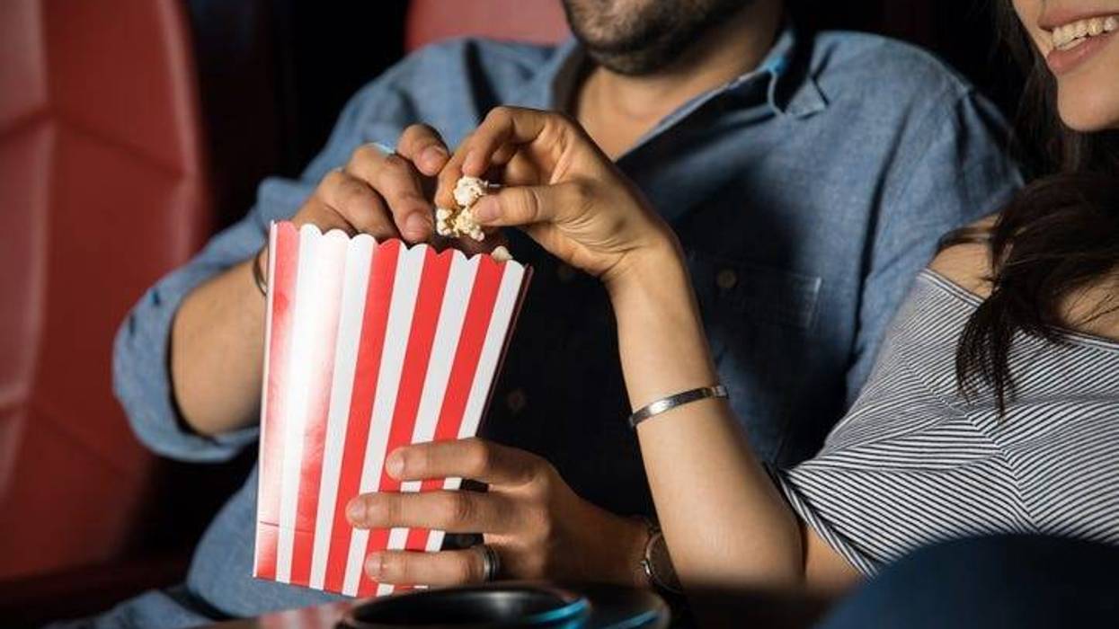 movies and popcorn