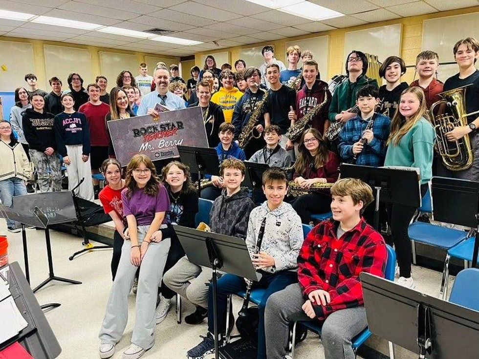 Mr. Berry and his students