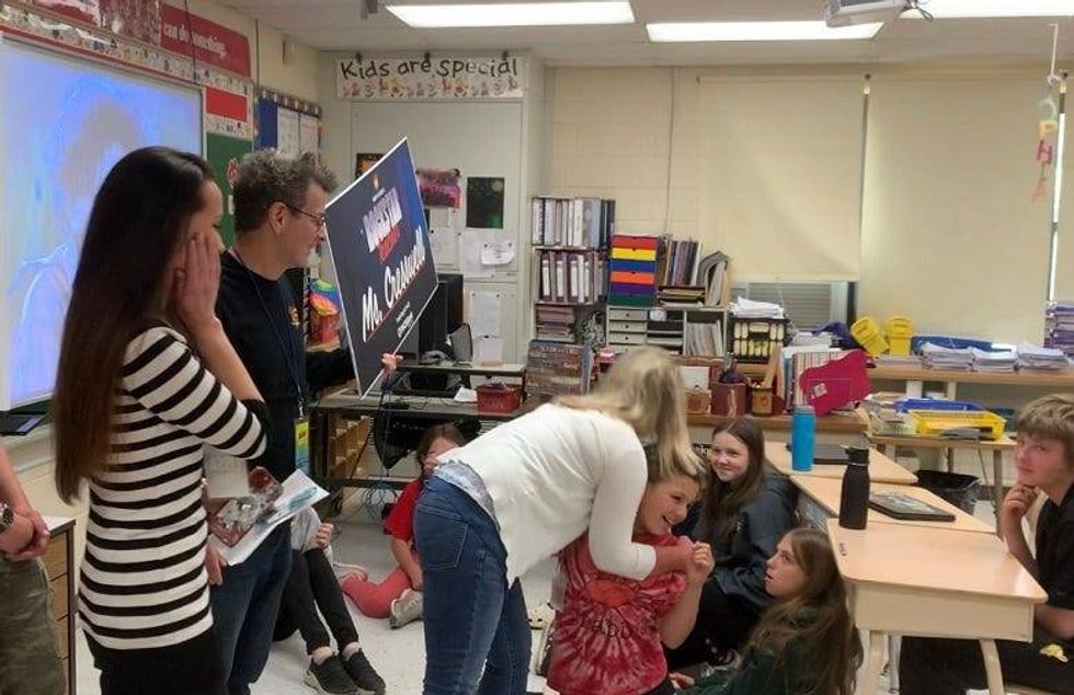 Ms. Cresswell & students