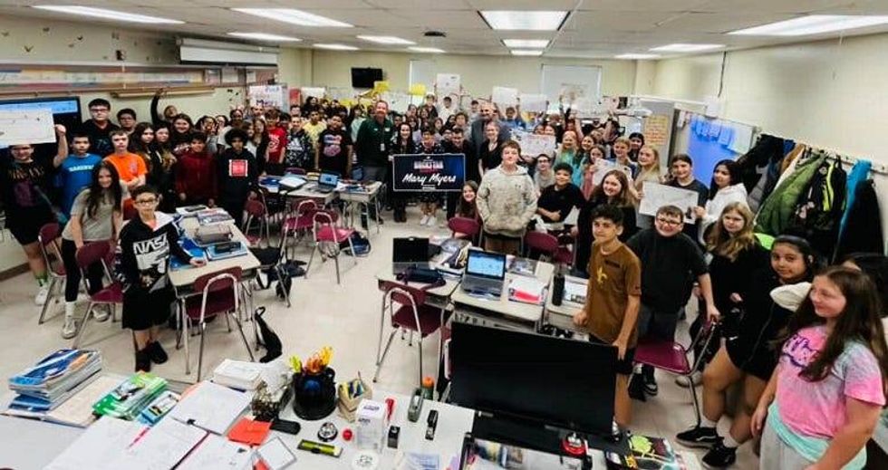 Ms. Myers entire class of students