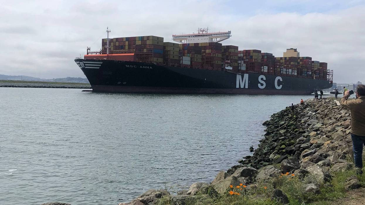 MSC Anna Docked In Oakland