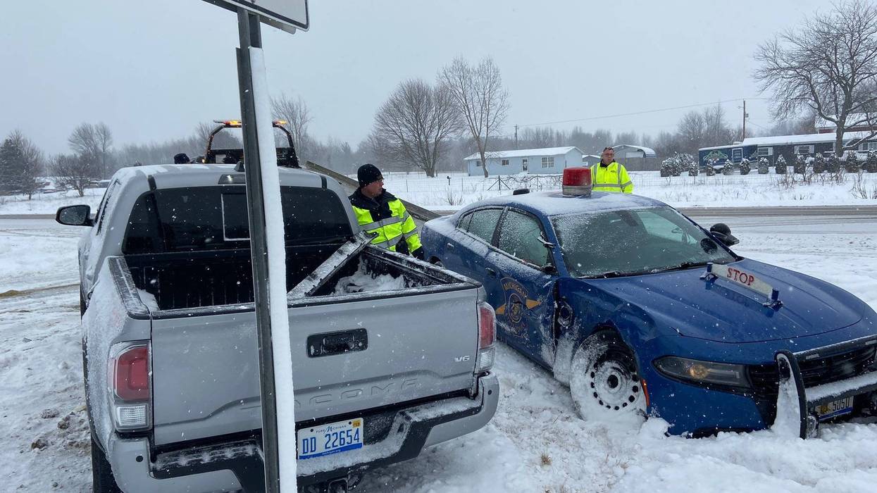 MSP car in snow