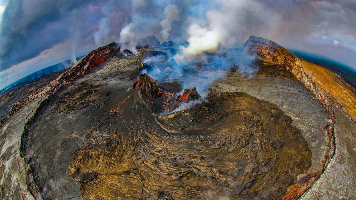 Mt Kilauea,HI - stock photo