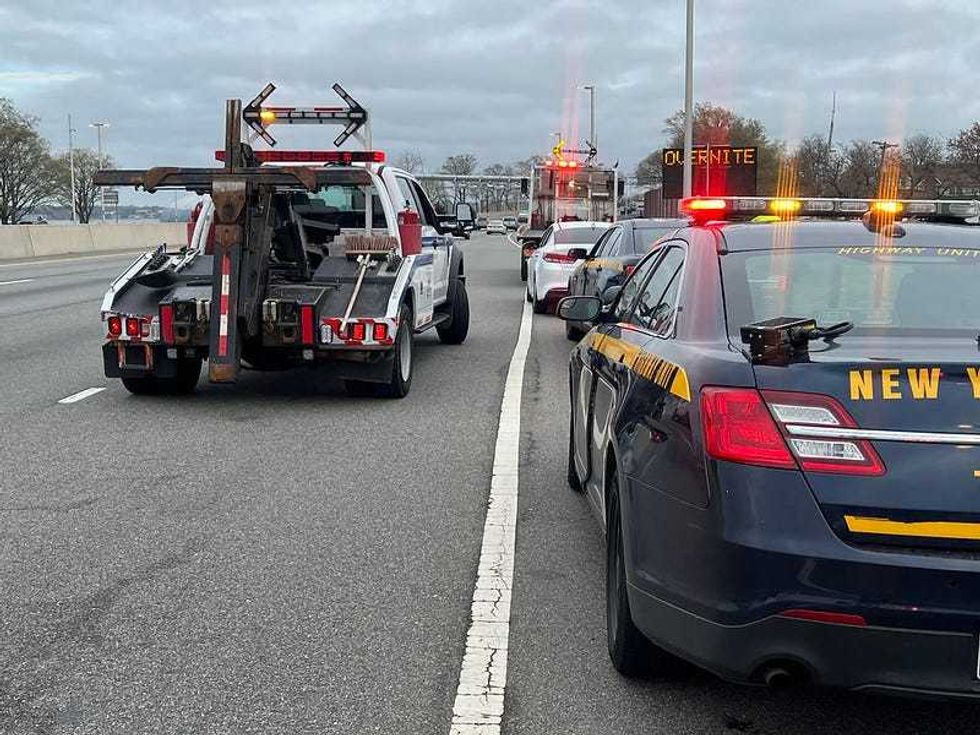 MTA Bridges and Tunnels and law enforcement partners conduct operations on Throgs Neck Bridge, RFK Bridge, George Washington Bridge and the Lincoln Tunnel on April 18 and 19, 2024.