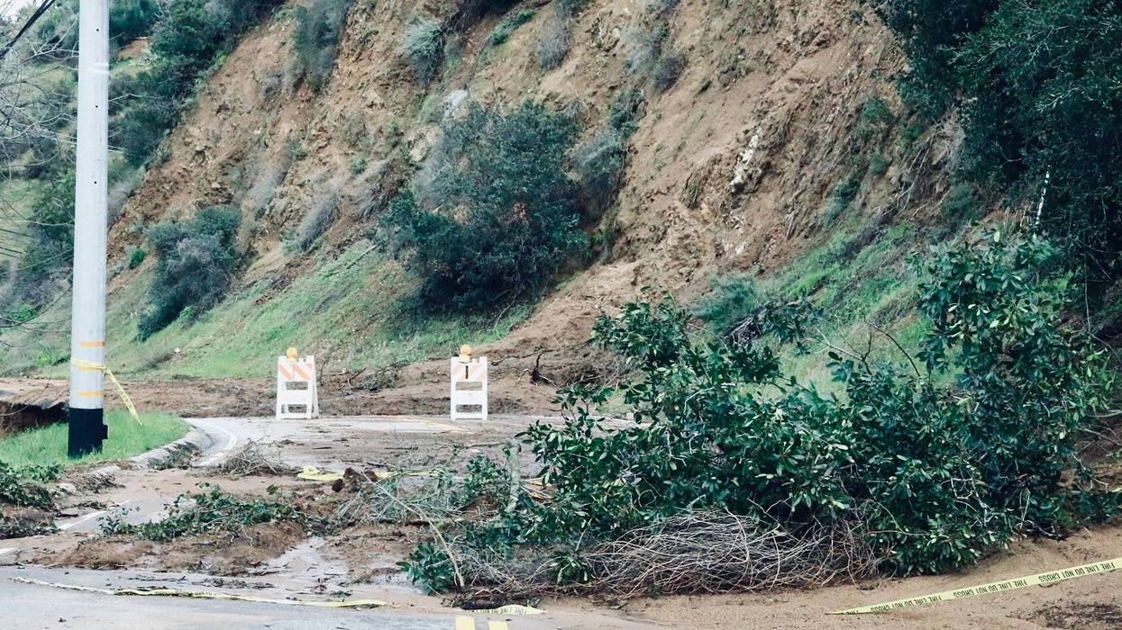 mudslide in Mulholland Drive