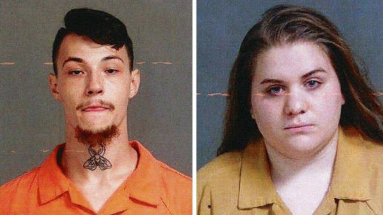 Mugshots of James Shirah, left, and Savahna Collier