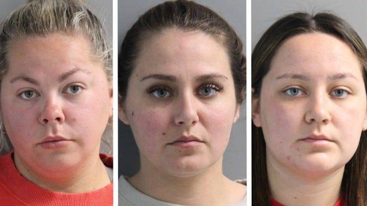 Mugshots of Marissa Johnson, Makayla Lomax and Morgan Donahue.