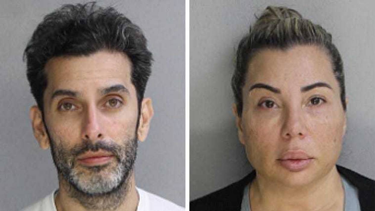 Mugshots of Steve Nicklas and Gina Marie Marks