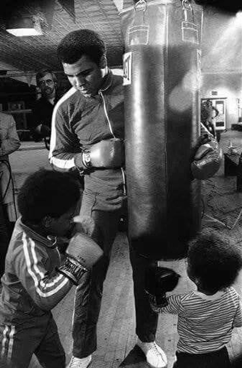 Muhammad Ali and a young Montell Griffin