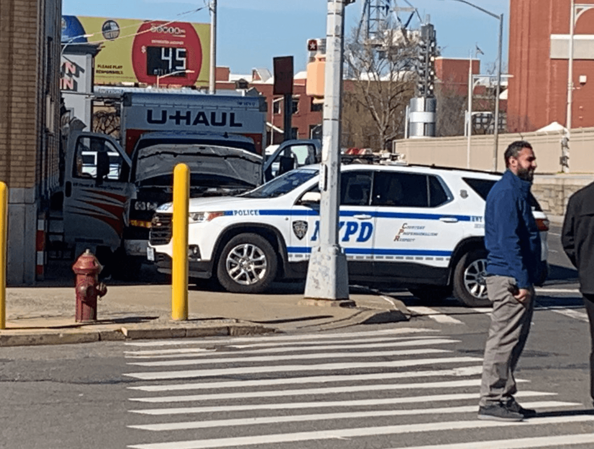 Multiple people were struck by a U-Haul truck in Brooklyn on Monday.