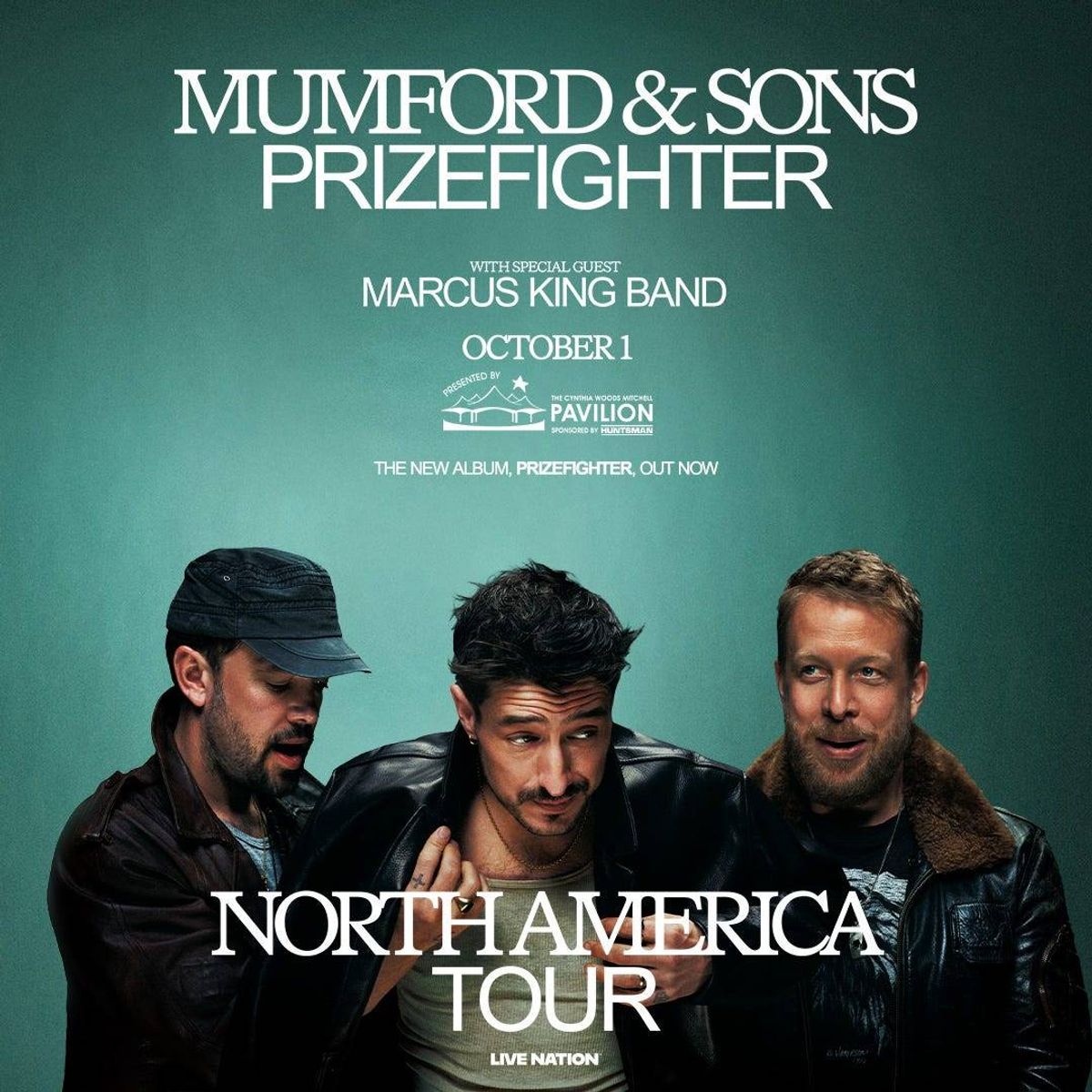 Mumford & Sons October 1 Cynthia Woods Mitchell Pavilion 