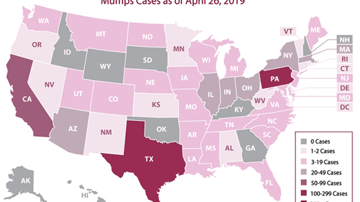 mumps cases map CDC