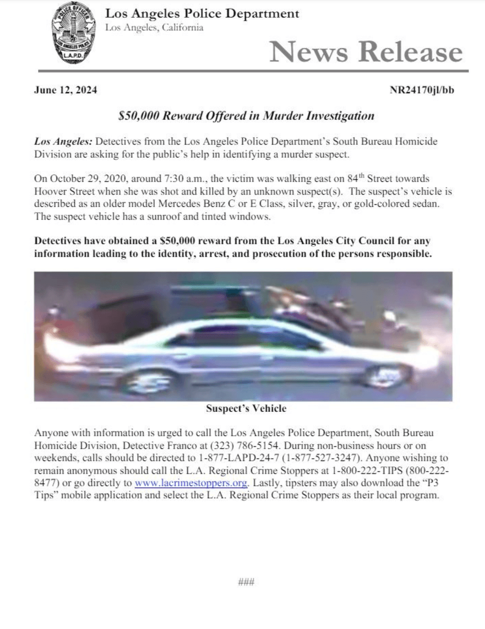 Murder suspect