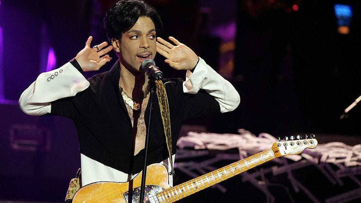 Musician Prince performs on stage at the 36th NAACP Image Awards at the Dorothy Chandler Pavilion on March 19, 2005 in Los Angeles, California.