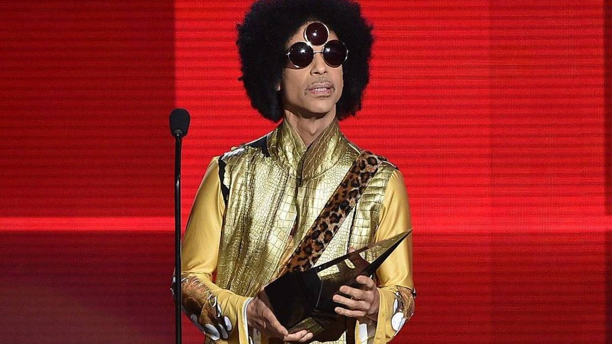 Musician Prince speaks onstage during the 2015 American Music Awards at Microsoft Theater on November 22, 2015.