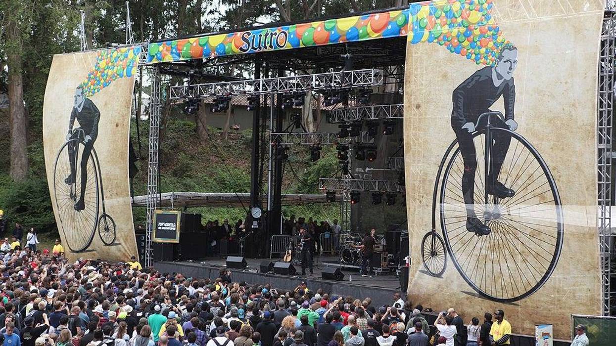 Musician Tom Morello of The Nightwatchman performs onstage at the Sutro Stage during Day 3 of the 2012 Outside Lands Music and Arts Festival at Golden Gate Park on August 12, 2012 in San Francisco, California.