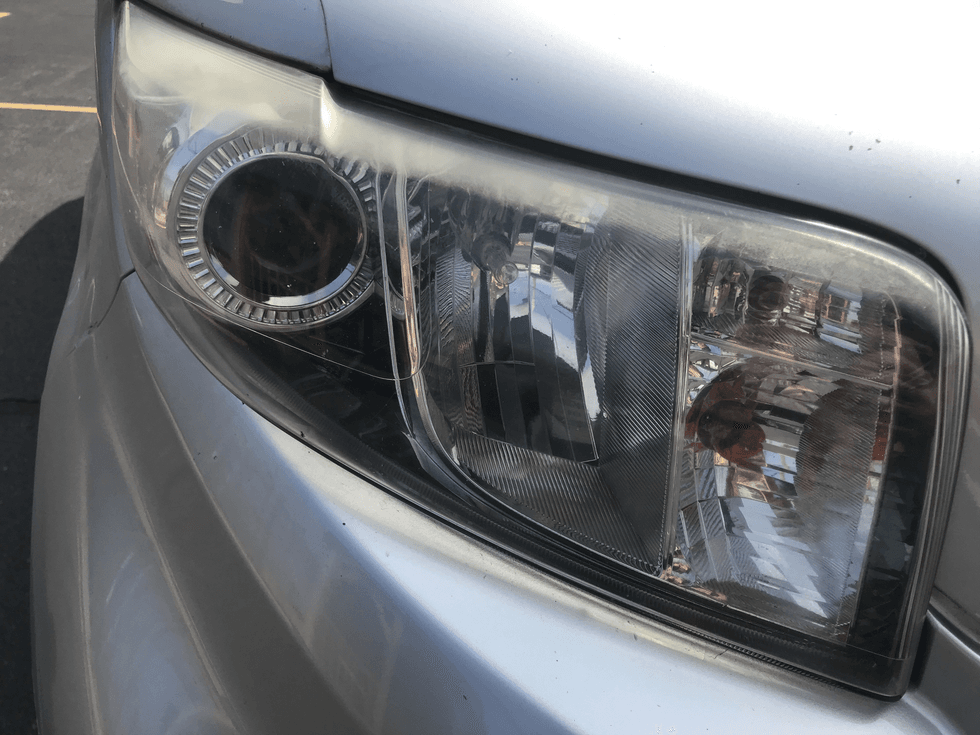 My car headlights. Before of course.