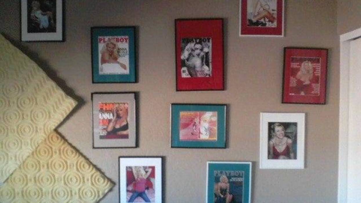 My office is covered in Anna Nicole Magazine covers