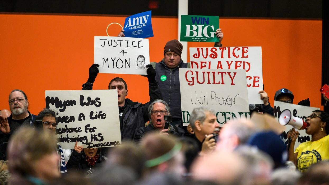 Myon Burrell protest