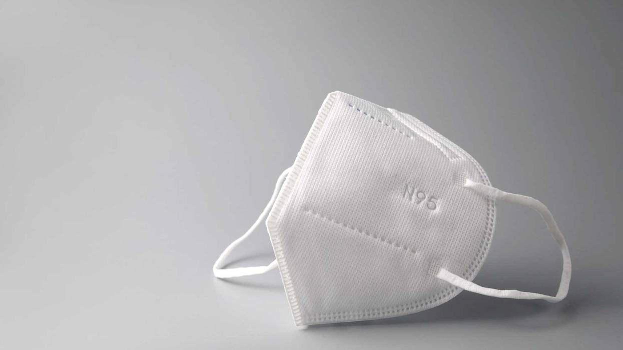 N95 mask stock photo.