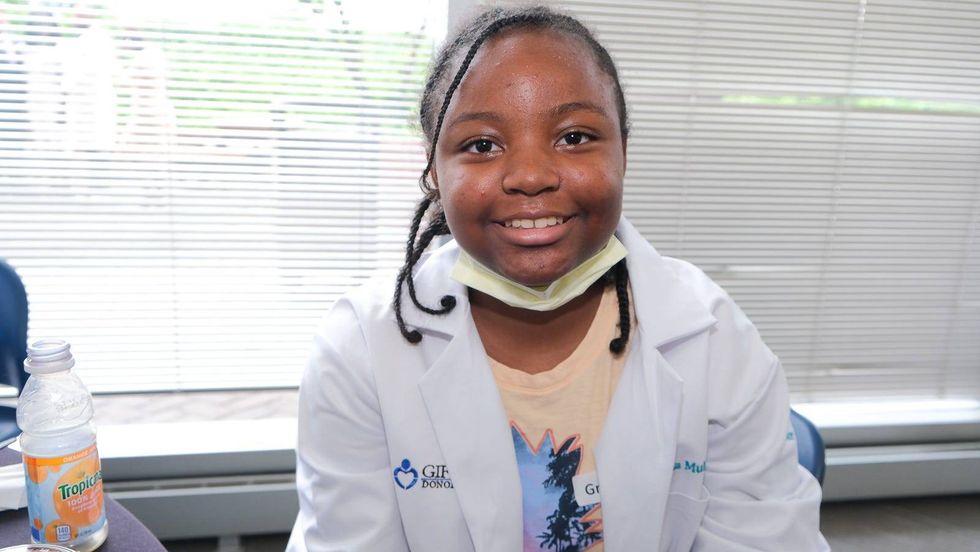 Nahla Muhammad in her doctor