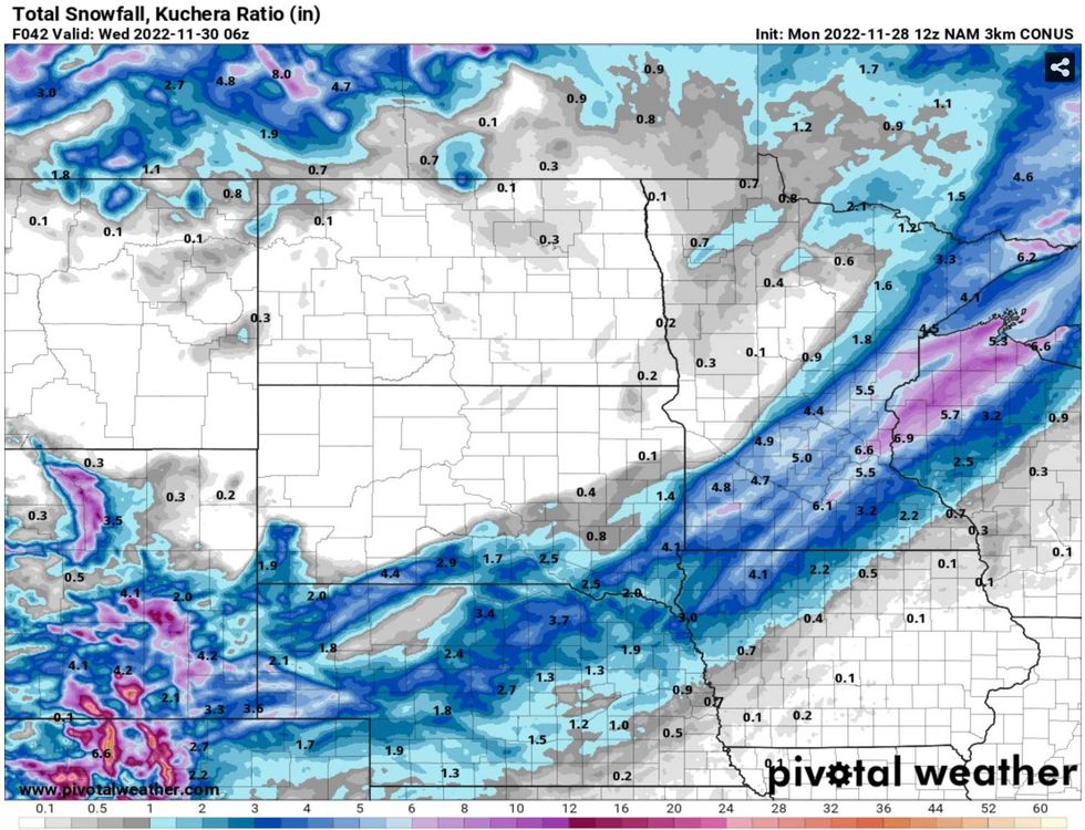 Nam Snow Map