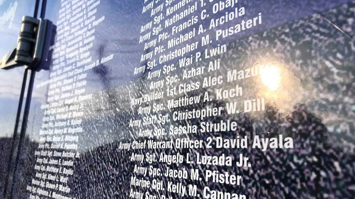 Names of fallen soldiers from New York State who have died overseas since the 9/11 terrorist attacks.