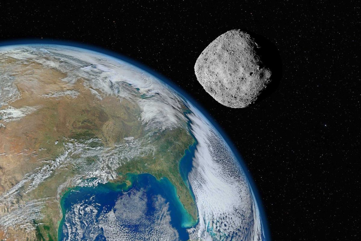 NASA asteroid stock photo.