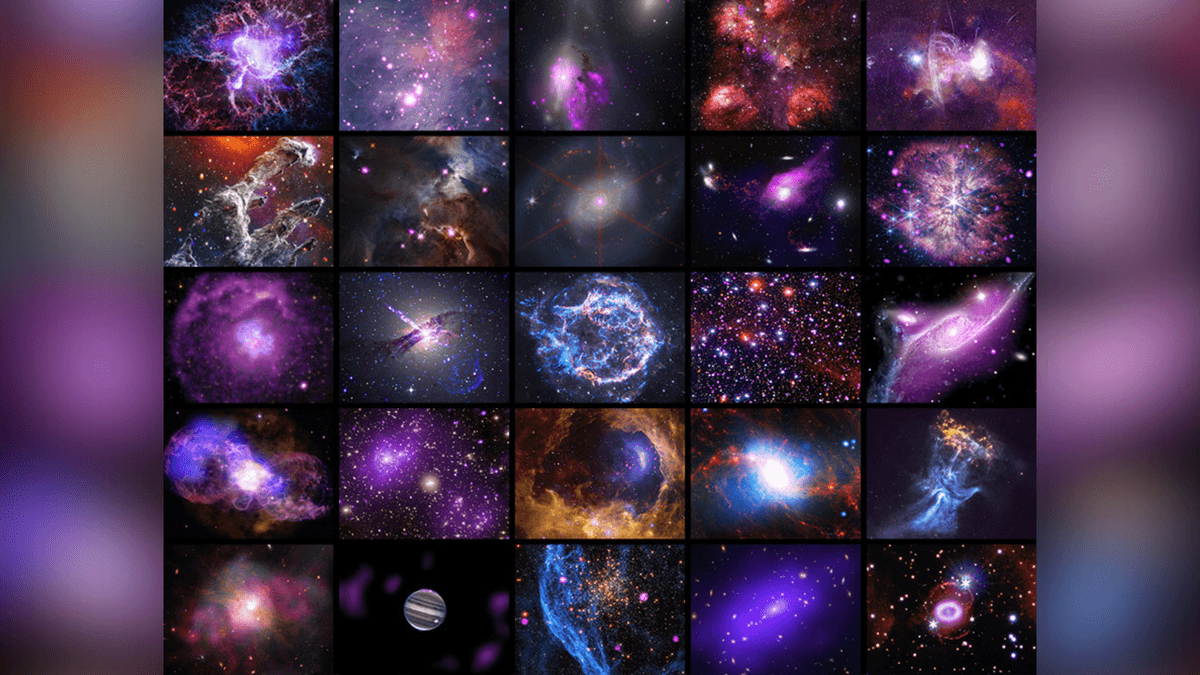 NASA released 25 images to celebrate the 25th anniversary of Chandra.