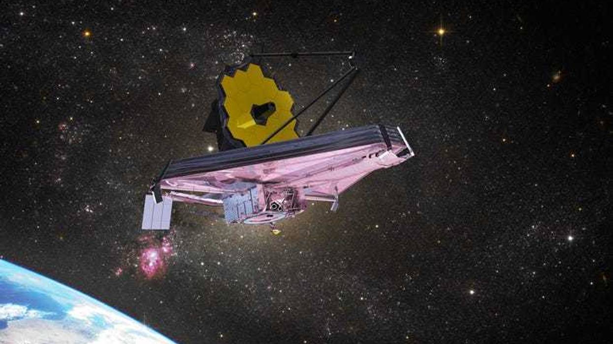 NASA rendering of the James Webb Space Telescope.