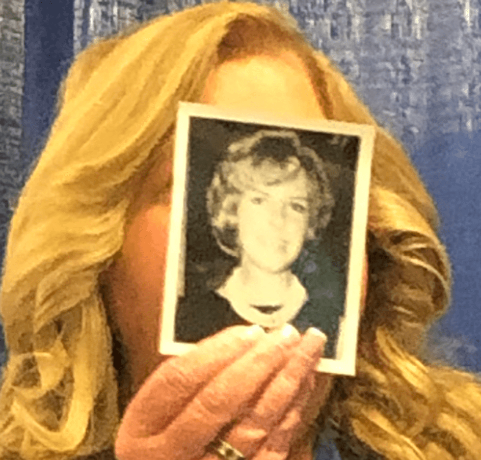 Nassau County D.A. Anne Donnelly holds a photo of Diane Cusick, who officials say was raped and killed by Richard Cottingham in 1968