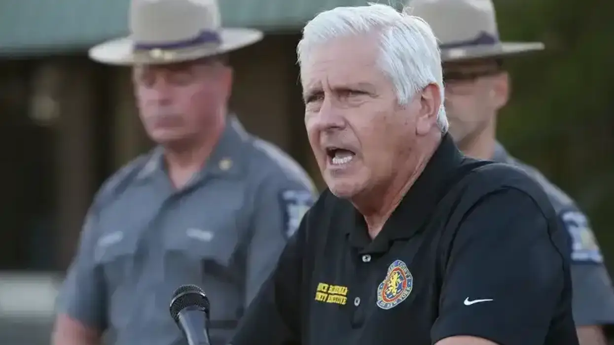 Nassau County Executive Bruce Blakeman speaks during a press conference on Sept. 21, 2023.