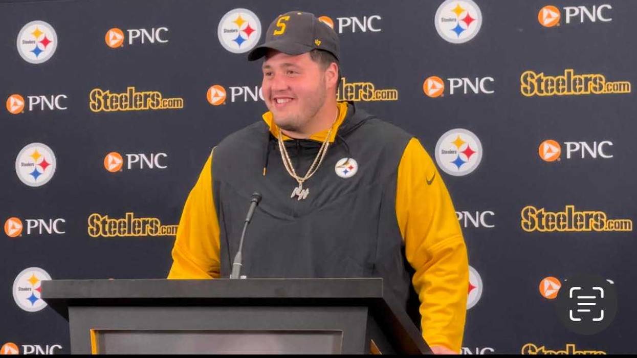 Nate Herbig at podium