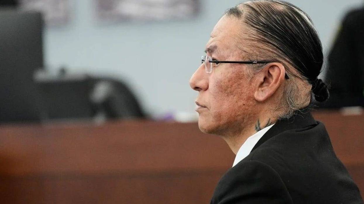 Nathan Chasing Horse appears in court for his trial on charges of sexually abusing Indigenous women and girls, Jan. 20, 2026, in Las Vegas