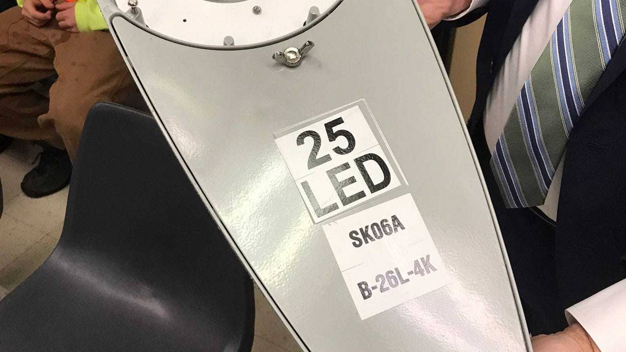 National Grid LED street light