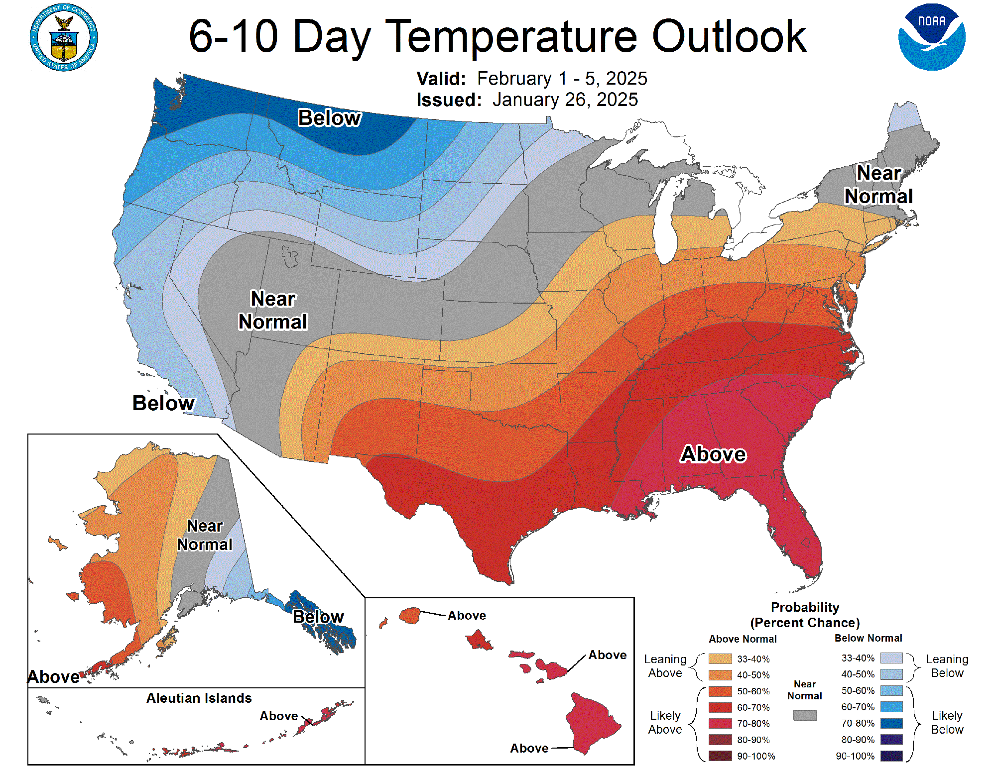 National temperature outlook